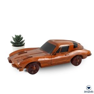 1963 Chevrolet Corvette Stingray Wooden Model Car – Handcrafted Collectible Replica